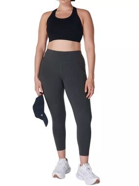 Sweaty Betty Slate Grey 7/8 Length Power Workout Leggings